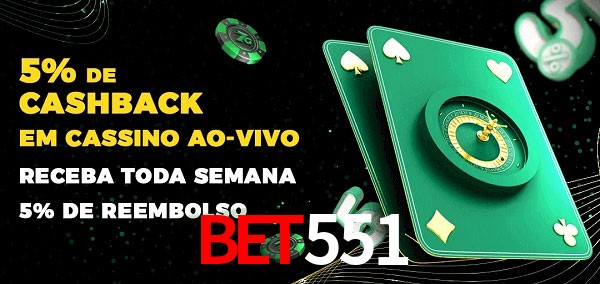 Promoções do cassino ao Vivo bet551